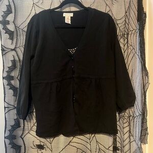 Northern Reflections Black Blouse